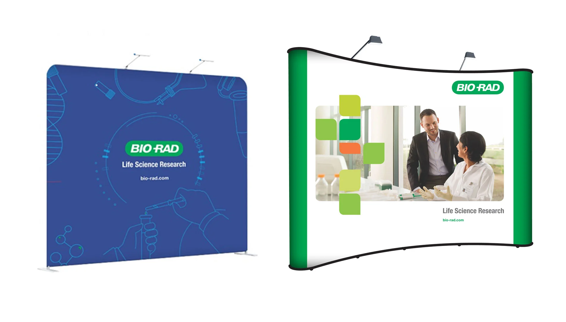 Stall design background wall